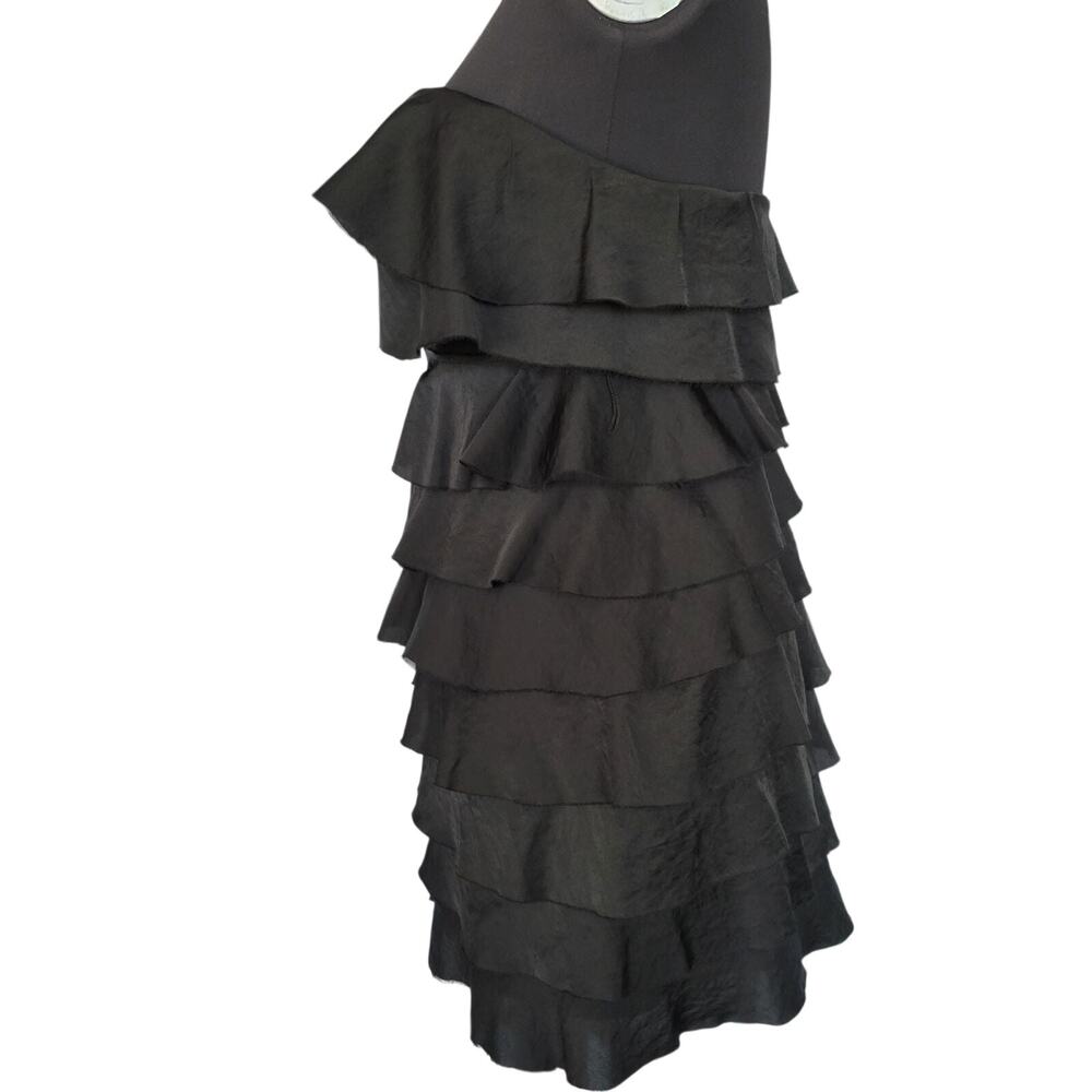 Whimsical Goth Ruffle Dress Zipper Small - Picture 4 of 6